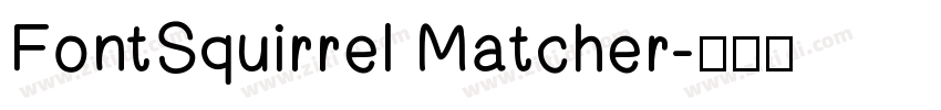 FontSquirrel Matcher字体转换